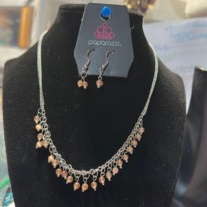 Paparazzi #948 purple necklace with matching earrings